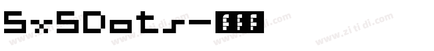 5x5Dots字体转换