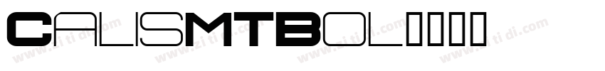 CalisMTBol字体转换