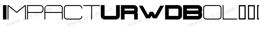 ImpactURWDBol字体转换