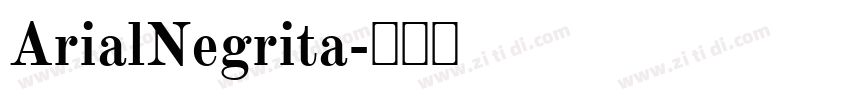 ArialNegrita字体转换