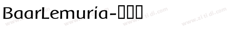BaarLemuria字体转换