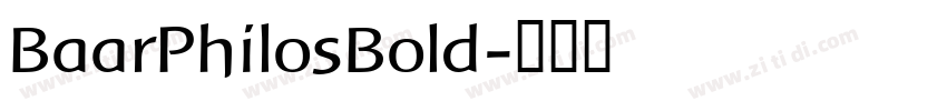 BaarPhilosBold字体转换