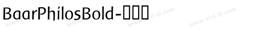 BaarPhilosBold字体转换