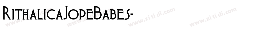 RithalicaJopeBabes字体转换