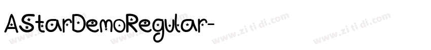 AStarDemoRegular字体转换 AStarDemoRegular字体转换