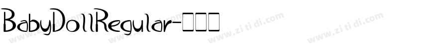BabyDollRegular字体转换