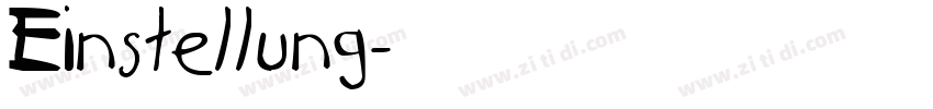 Einstellung字体转换
