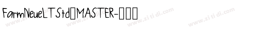 FarmNeueLTStd_MASTER字体转换