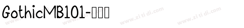 GothicMB101字体转换