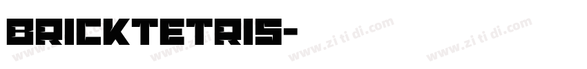 BrickTetris字体转换