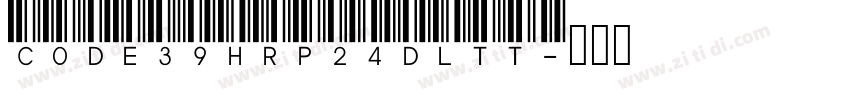 code39hrp24dltt字体转换