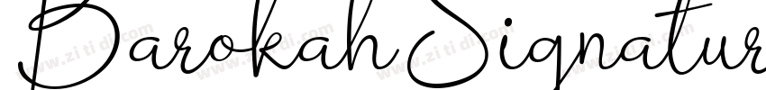 BarokahSignature字体转换