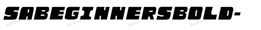SABeginnersBold字体转换