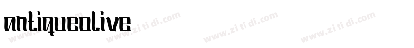 antiqueolive字体转换