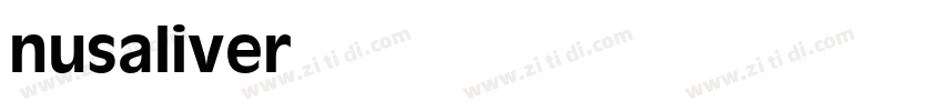 nusaliver字体转换