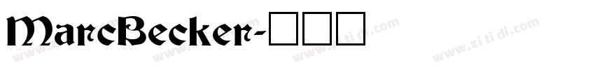 MarcBecker字体转换