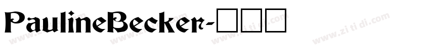 PaulineBecker字体转换