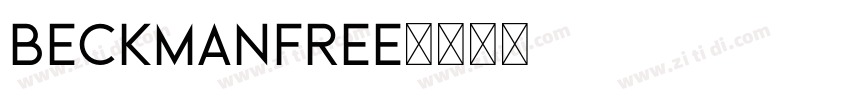 beckmanfree字体转换