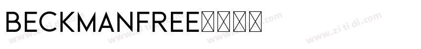 beckmanfree字体转换