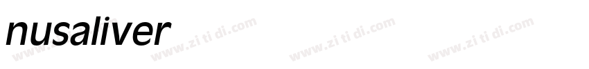 nusaliver字体转换