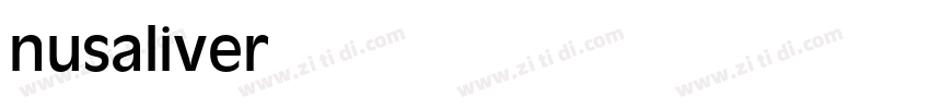 nusaliver字体转换