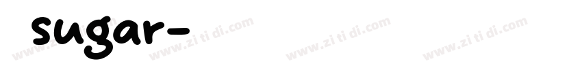 狮尾sugar字体转换