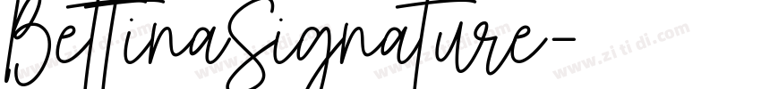 BettinaSignature字体转换