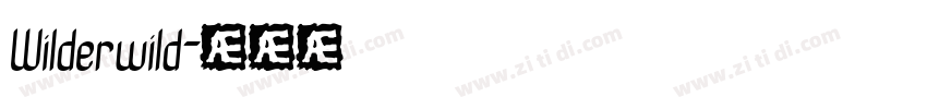 Wilderwild字体转换