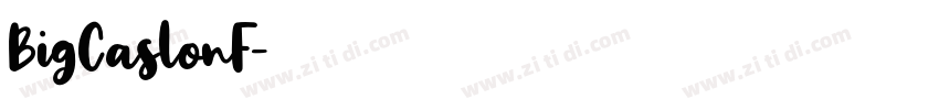 BigCaslonF字体转换