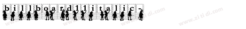 billboard11italic字体转换