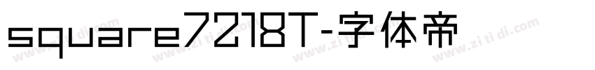 square7218T字体转换
