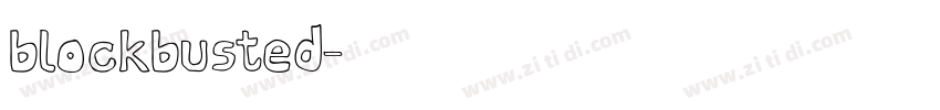 blockbusted字体转换