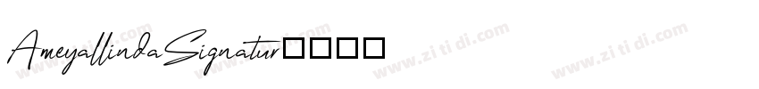 AmeyallindaSignatur字体转换