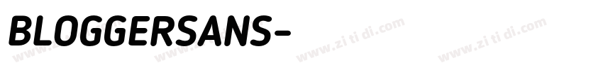 BLOGGERSANS字体转换