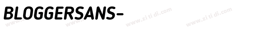 BLOGGERSANS字体转换