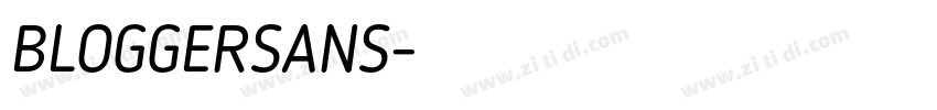 BLOGGERSANS字体转换