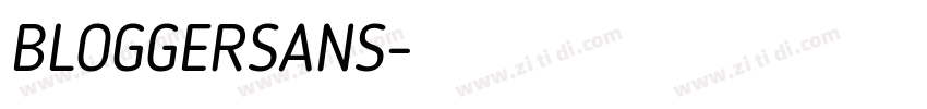 BLOGGERSANS字体转换