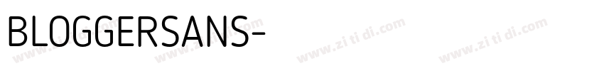 BLOGGERSANS字体转换