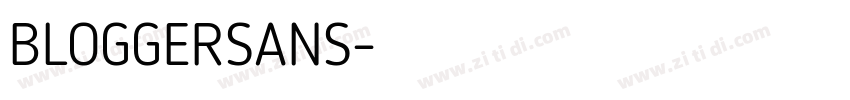 BLOGGERSANS字体转换