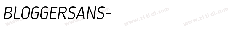 BLOGGERSANS字体转换
