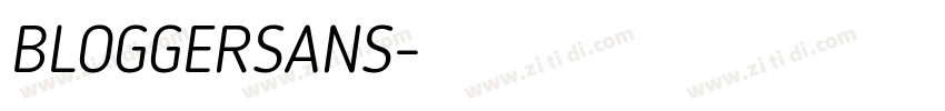 BLOGGERSANS字体转换