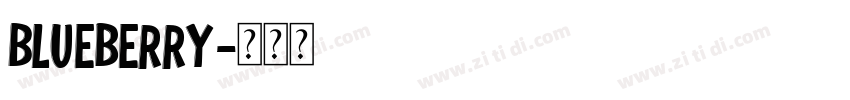 Blueberry字体转换