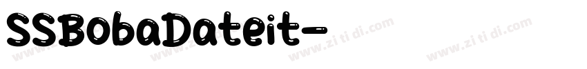 SSBobaDateit字体转换