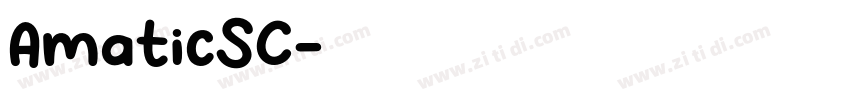 AmaticSC字体转换
