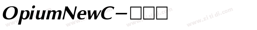 OpiumNewC字体转换