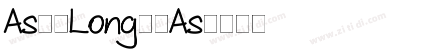 As20Long20As字体转换