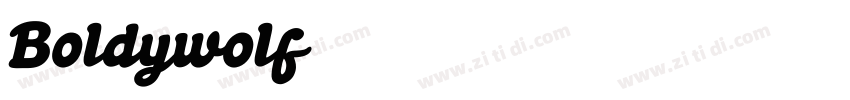Boldywolf字体转换