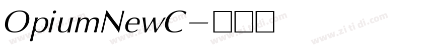 OpiumNewC字体转换