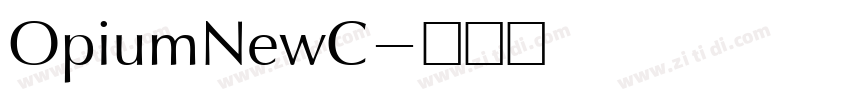 OpiumNewC字体转换