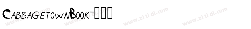 CabbagetownBook字体转换